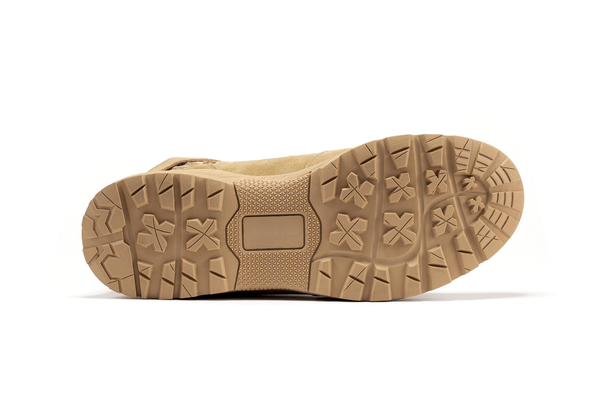 Comfortable Botas Pro Sand Men's 8 inch Side Zipper Military Tactical Boots BP701 with slip resistant rubber sole.