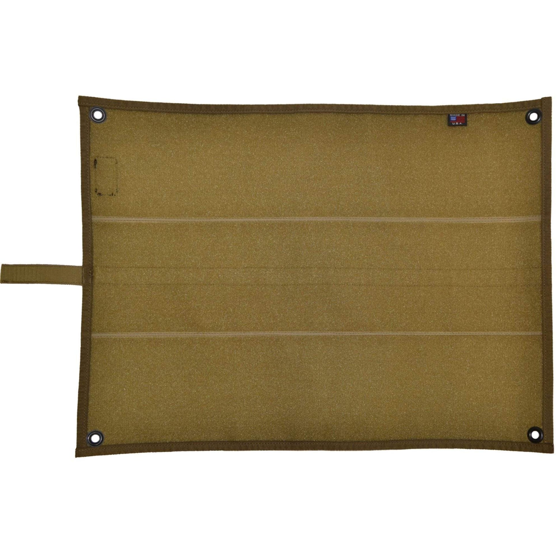 Tactical Patch Mat attracting attention at an outdoor expo with tactical patches.