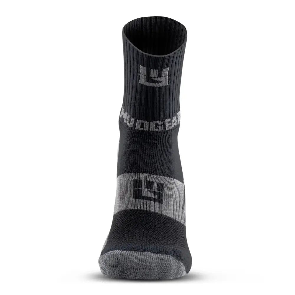 Chief Miller Inventory 5" Crew Height Trail Running Sock (Black/Gray) Apparel