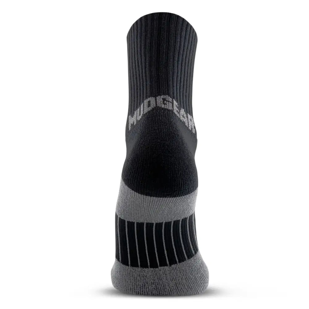 Chief Miller Inventory 5" Crew Height Trail Running Sock (Black/Gray) Apparel