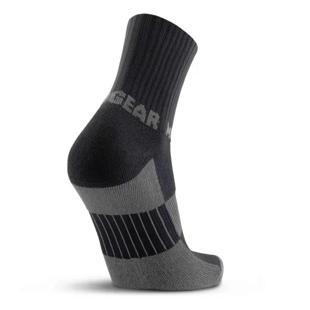 Chief Miller Inventory 5" Crew Height Trail Running Sock (Black/Gray) Apparel