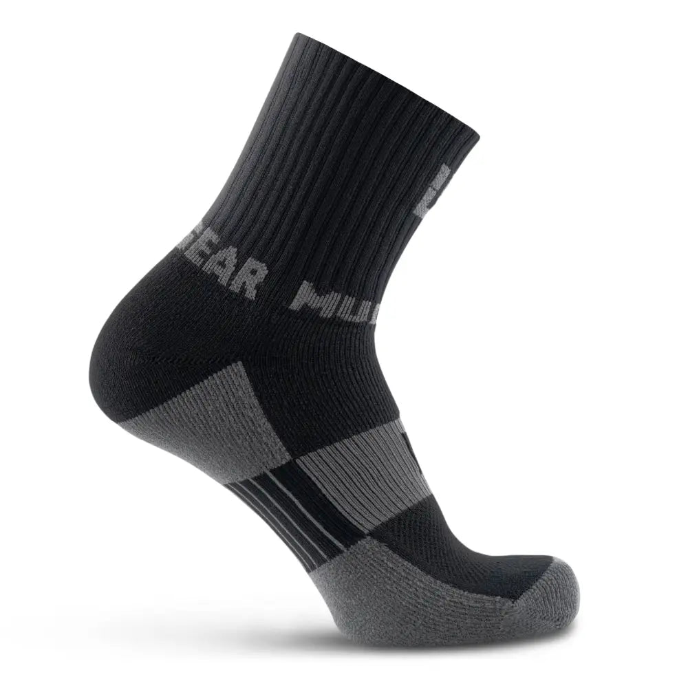 Chief Miller Inventory 5" Crew Height Trail Running Sock (Black/Gray) Apparel