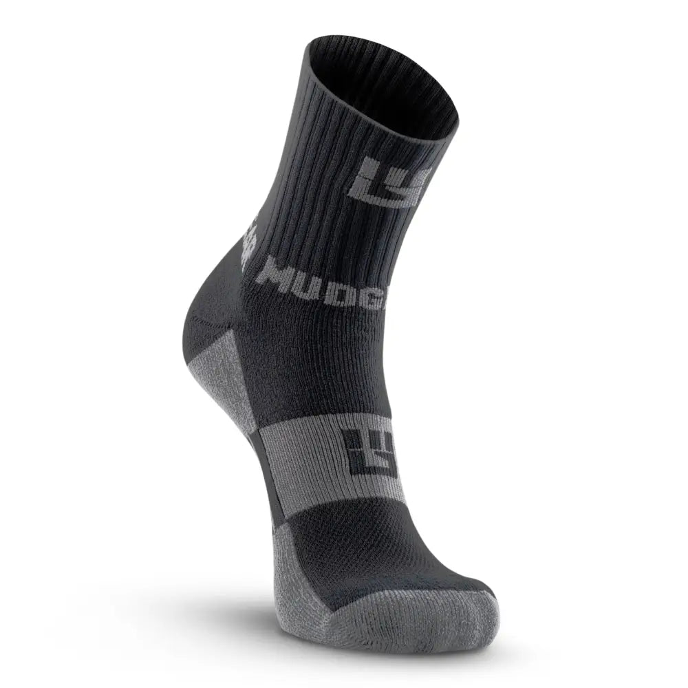 Chief Miller Inventory 5" Crew Height Trail Running Sock (Black/Gray) Apparel