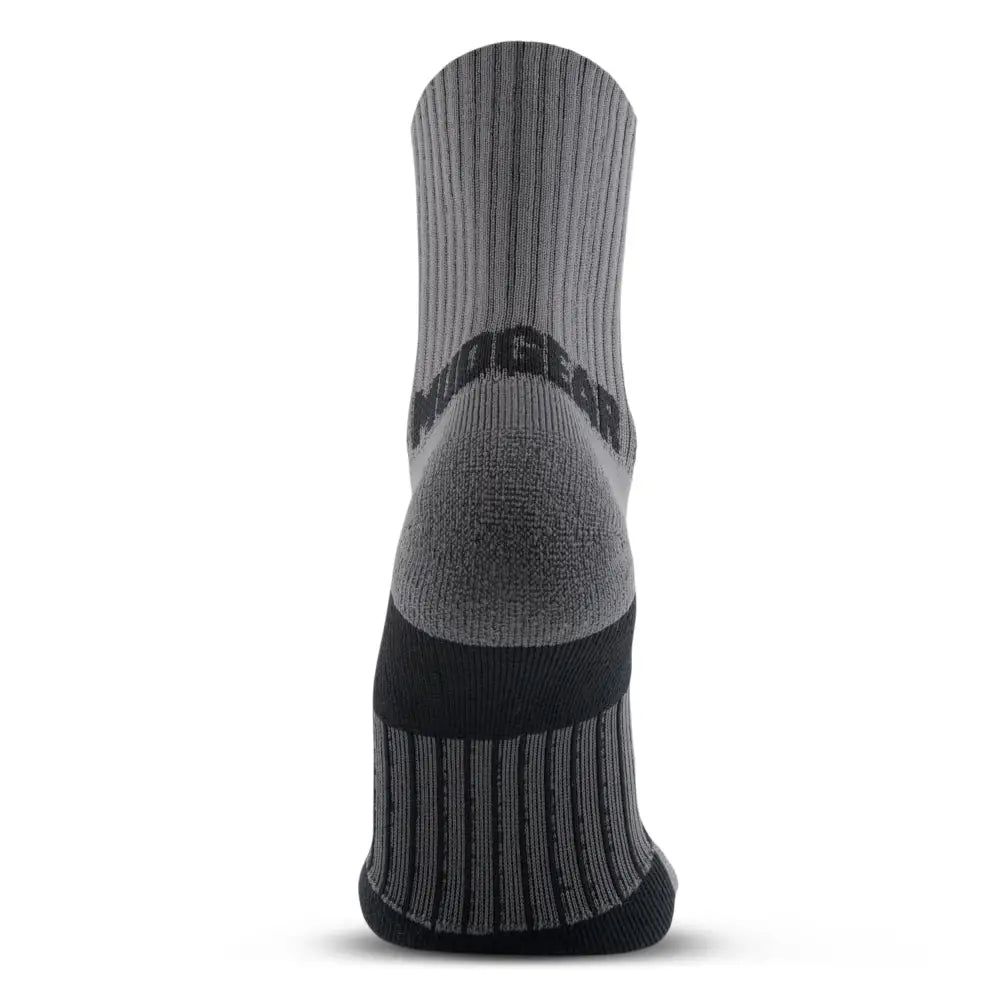 Chief Miller Inventory 5" Crew Height Trail Running Sock (Gray/Black) Apparel