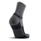 5" Crew Height Trail Running Sock (Gray/Black) - Chief Miller Apparel