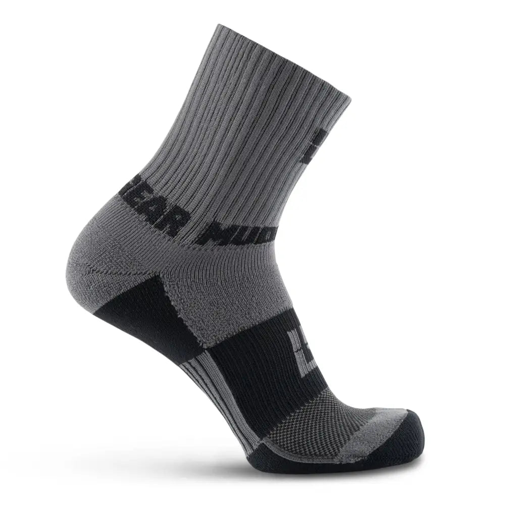 Chief Miller Inventory 5" Crew Height Trail Running Sock (Gray/Black) Apparel