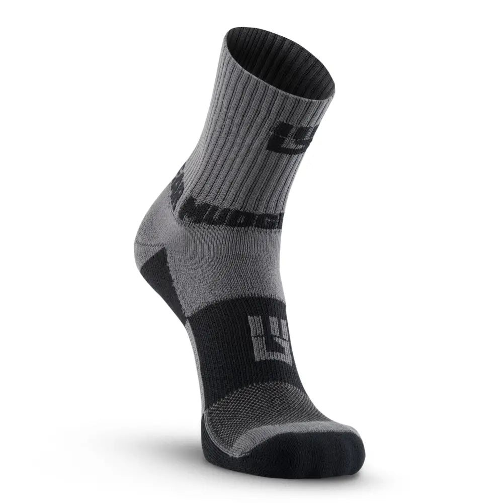 Chief Miller Inventory 5" Crew Height Trail Running Sock (Gray/Black) Apparel