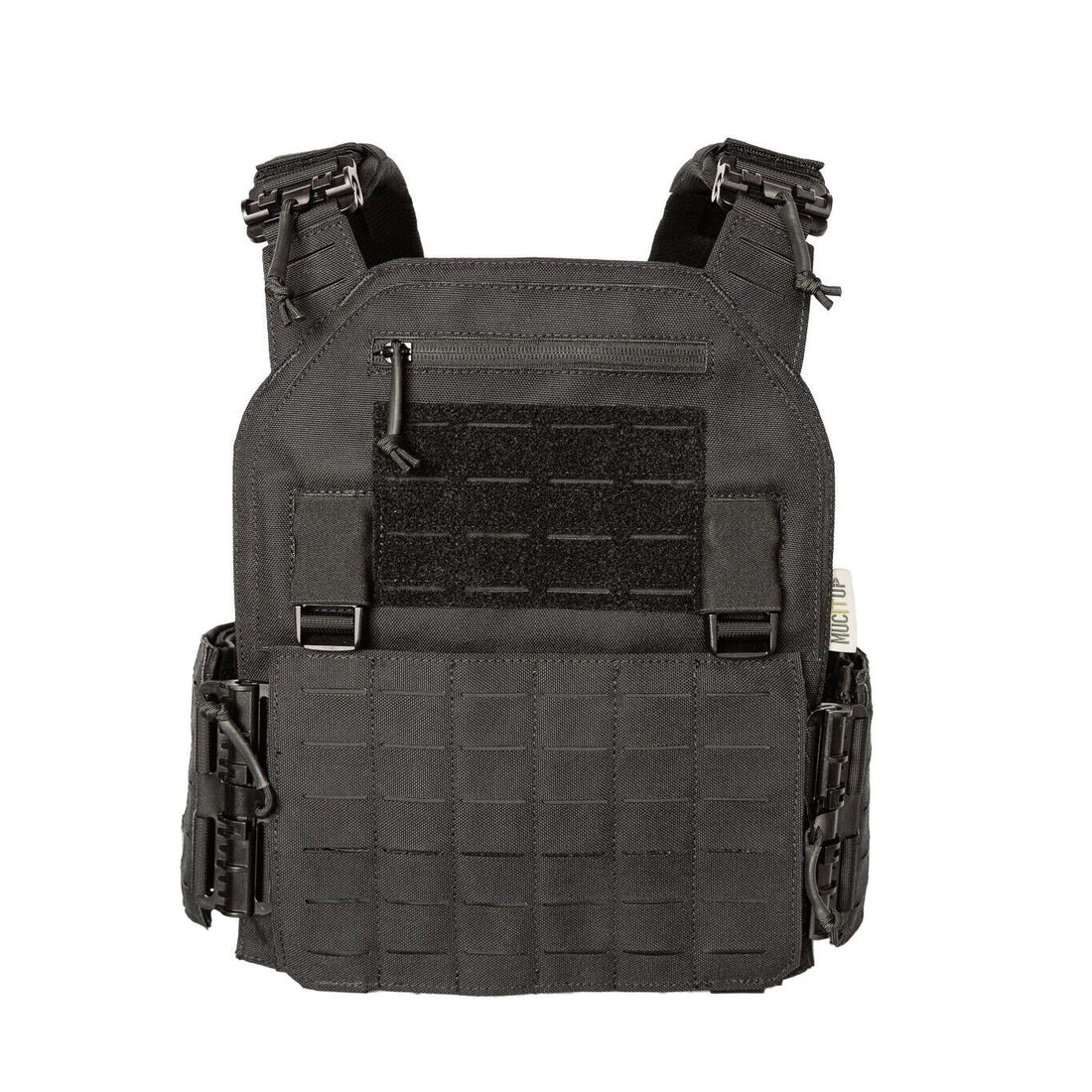 MUCTAC Plate Carrier 10x12 made of durable 1050D nylon, showcasing a quick-release design for easy putting on and taking off.
