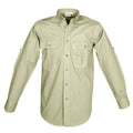 Trail Shirt for Men - L/Sleeve in a natural setting, perfect for travel as an outdoor safari shirt for men.