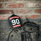 Traditional Panel Shield (1-1 Panel) Leather Helmet Front