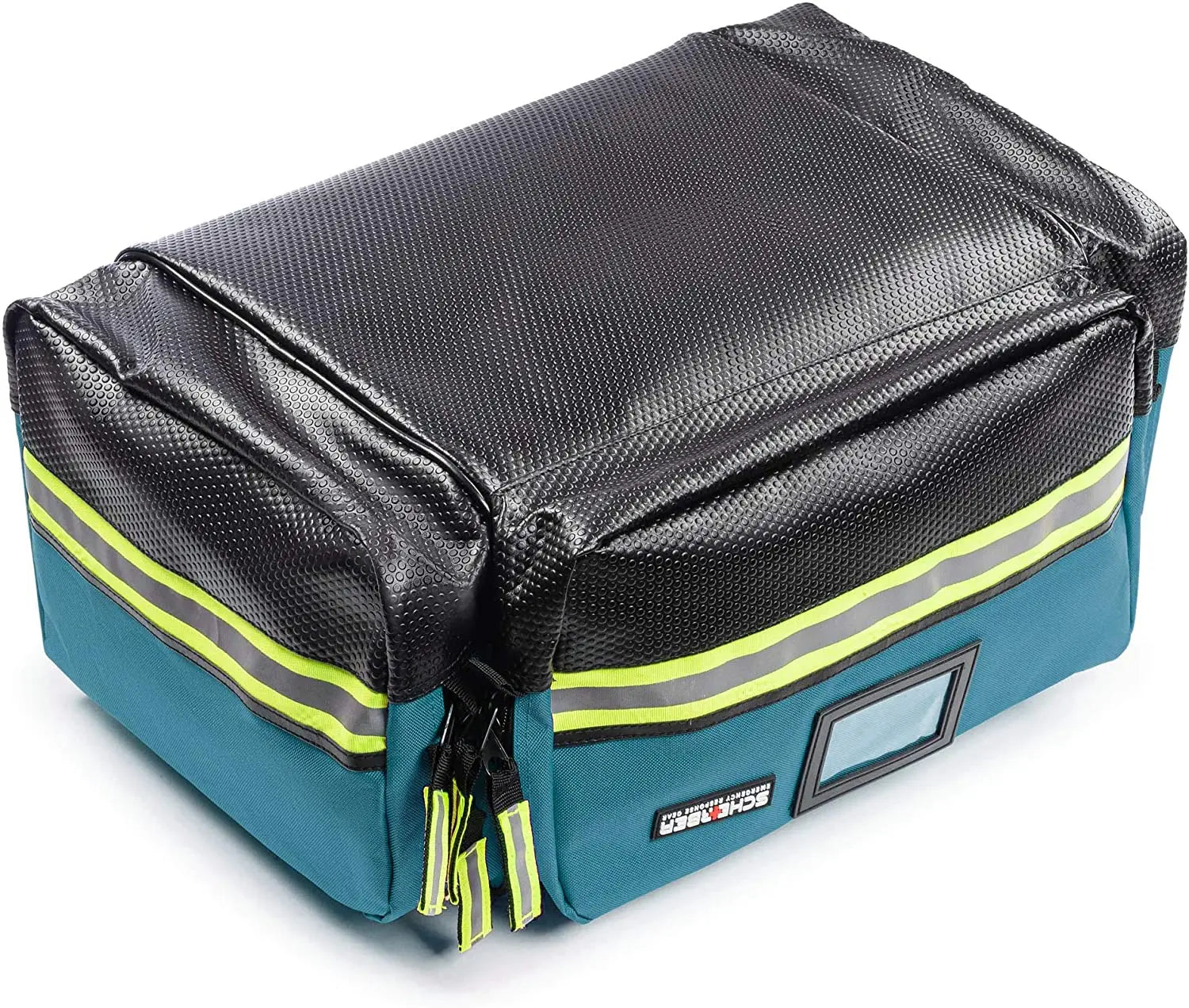 Scherber Premium First Responder Trauma Kit - Fully Stocked with durable polyester gear bag and reflective striping.