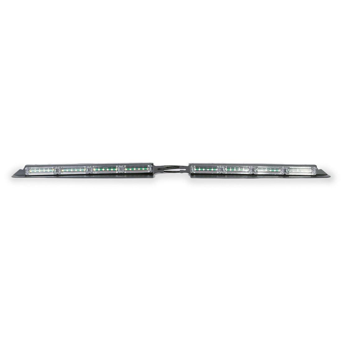 Interior Visor 4 LED Light Bar - High-performance 3-Watt LED with clear lens and 18 selectable flash patterns.