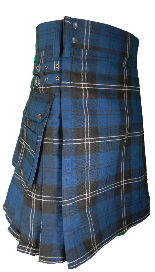 Standard Ramsay Blue Tartan Utility Kilt