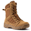 Botas Pro Coyote Men's 8 inch Side Zipper Rubber Sole Tactical Boots BMP110CT showing suede leather material