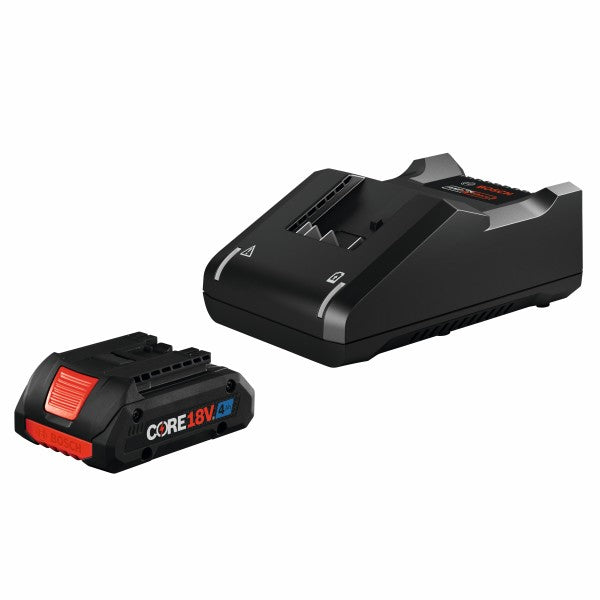 Bosch GXS18V-15N15 18V starter kit with CORE18V 4 Ah battery and charger