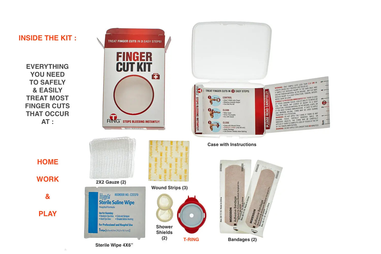 Finger Cut Kit for first aid and wound care featuring essential finger cut supplies