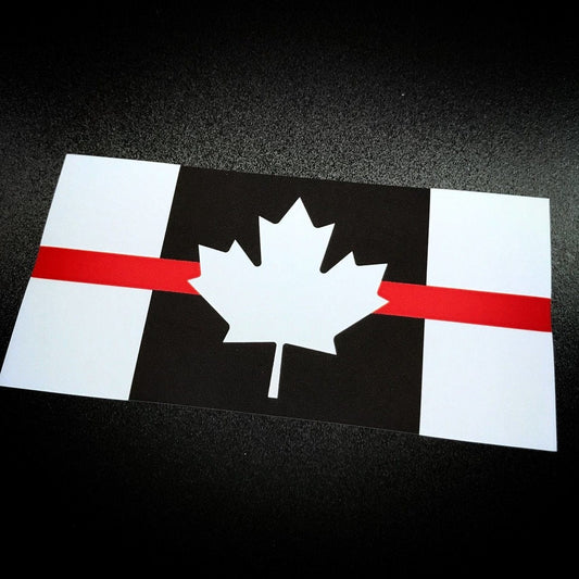 Canada Flag Red Stripe - Decal Chief Miller Apparel