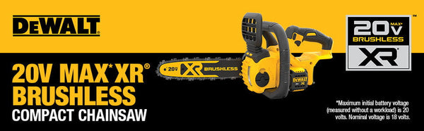 DEWALT DCCS620B 20V MAX* XR® Compact 12 in Cordless Chainsaw (Tool Only)