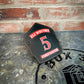 Traditional Panel Shield (1-1 Panel) Leather Helmet Front