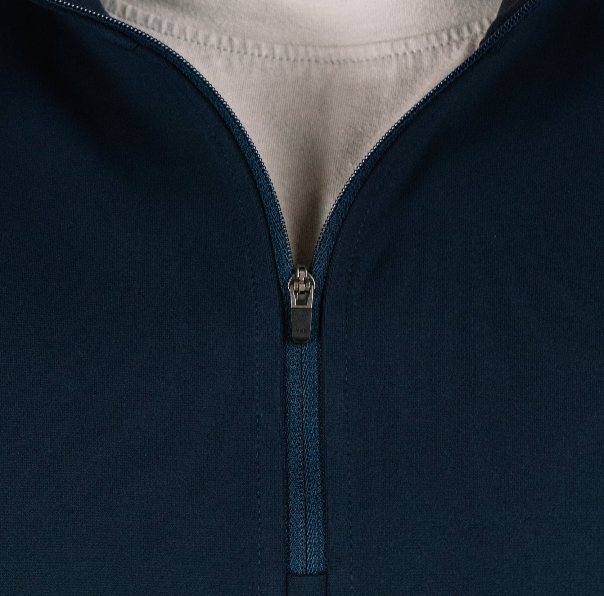 Side view of the Durable Quarter Zip, perfect for discreet concealed carry apparel.