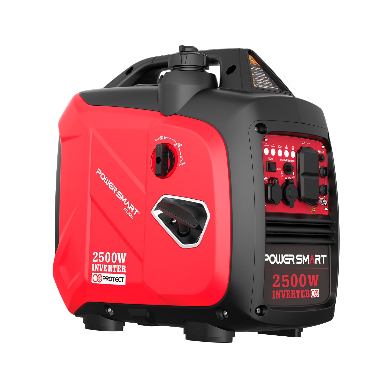 2500W Inverter Gas Generator w/ CO Alert HB5020C - a quiet portable generator showcasing its compact design.