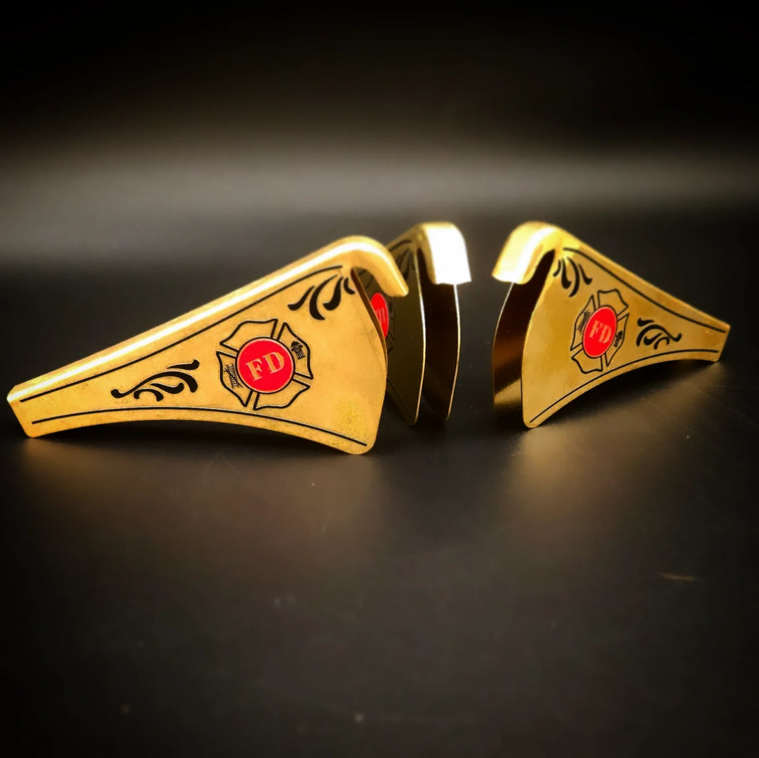 All American Brass Front Holder in Two Tone