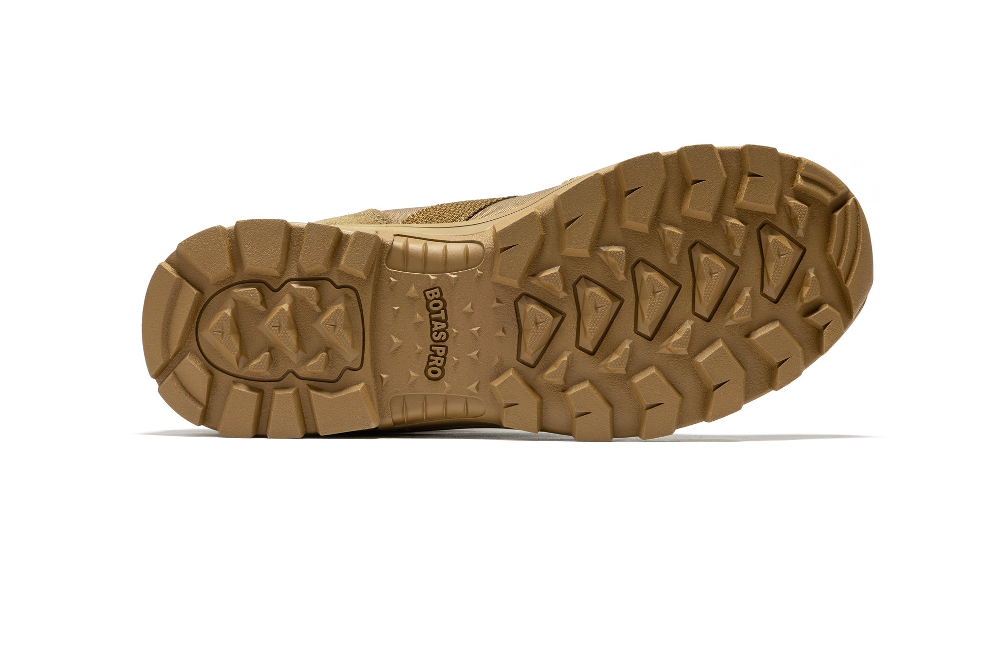 Side profile of ROCKROOSTER Colmar Coyote 8 inch Waterproof Tactical Boots AB500 demonstrating ankle support and rugged style.