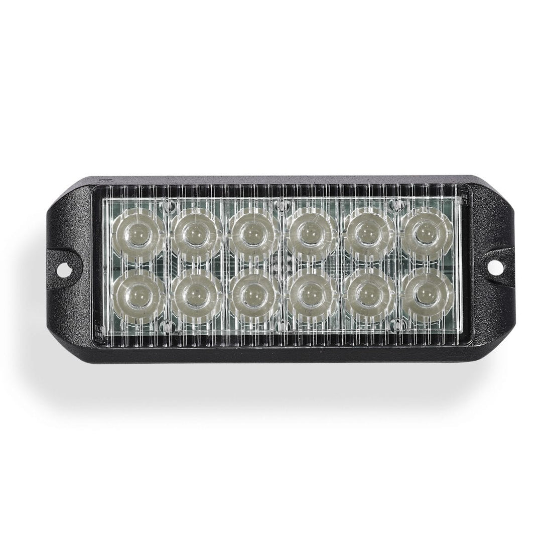 12 LED Emergency Vehicle Grille light showcasing its powerful beam and waterproof design, ideal for enhancing visibility with led emergency vehicle lights.