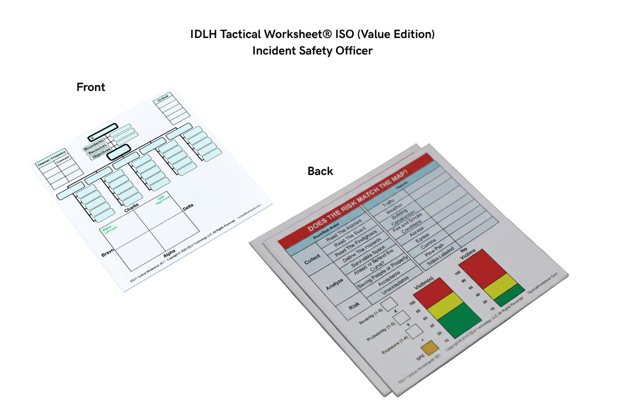 Iso Worksheet IDLH Tactical Worksheet® ISO (Value Edition)