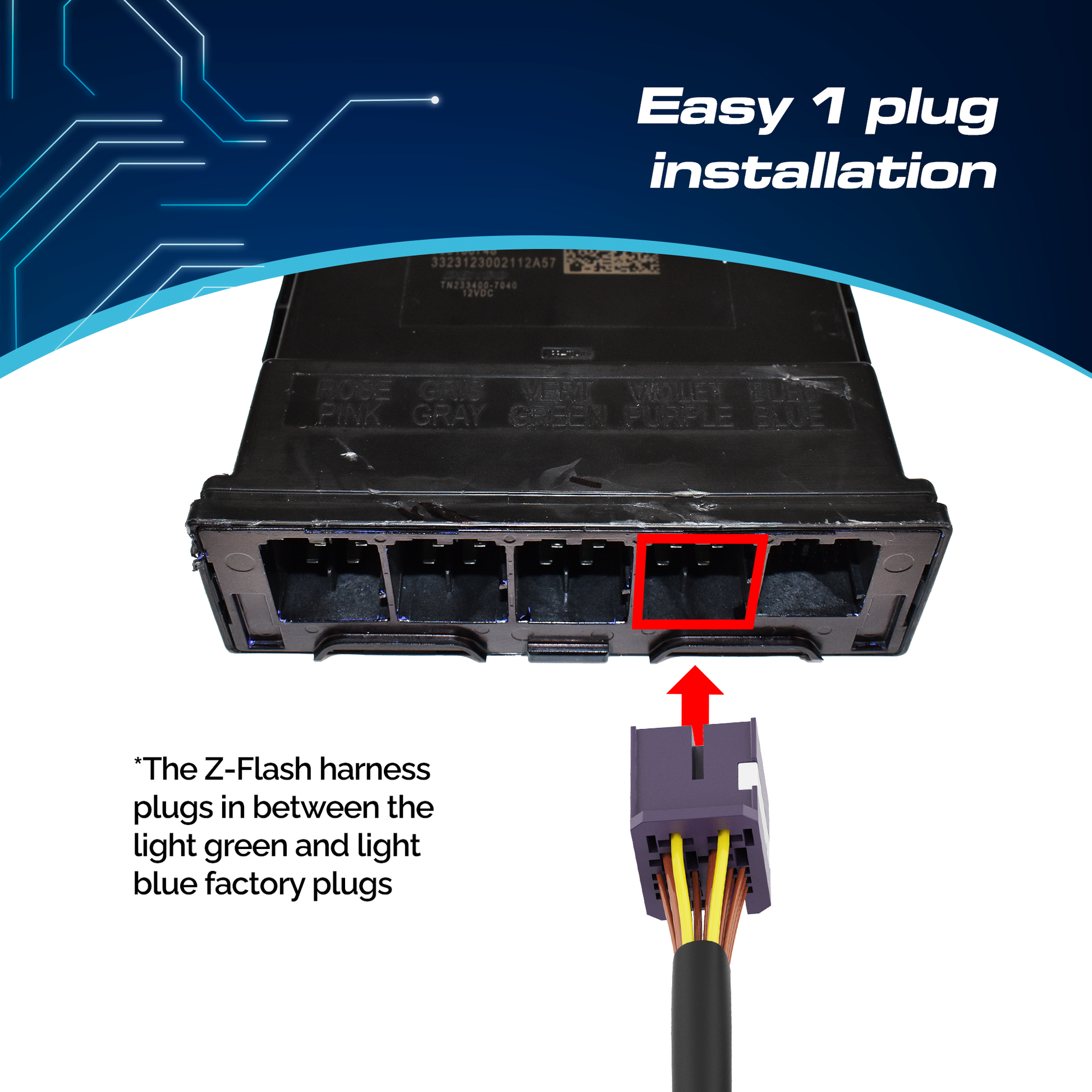 Innovative Z-Flash LCM Plugin Flasher for GM providing vehicle lighting visibility improvement.