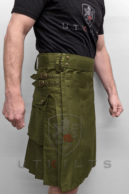 Standard Olive Green Utility Kilt