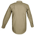 Trail Shirt for Men - L/Sleeve displayed on a hanger, ideal for outdoor activities as an outdoor safari shirt for men.