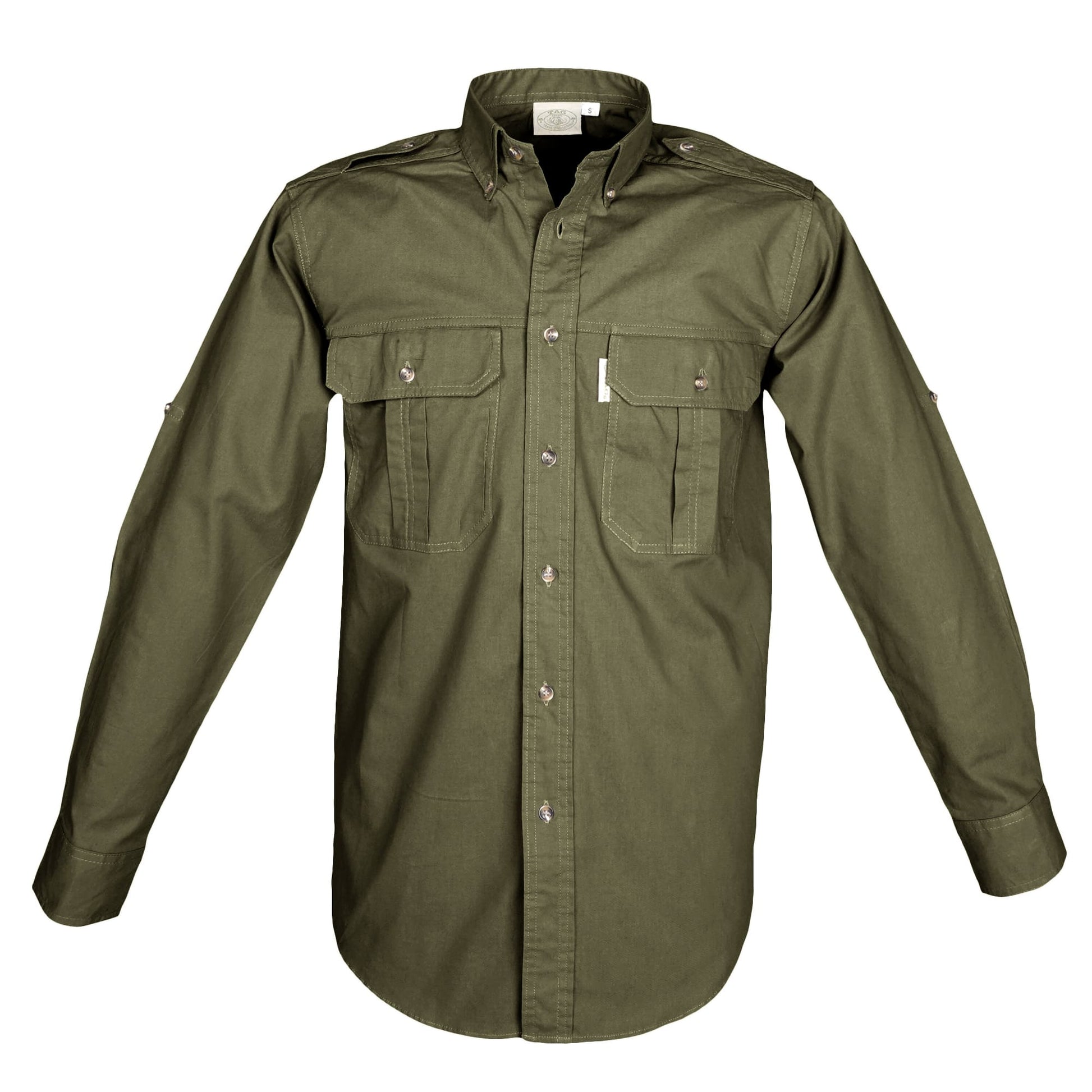 Trail Shirt for Men - L/Sleeve, an outdoor safari shirt for men designed for rugged adventures.