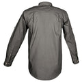 Trail Shirt for Men - L/Sleeve laid flat, emphasizing its design benefits as an outdoor safari shirt for men.