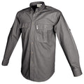 Trail Shirt for Men - L/Sleeve shown in a nature backdrop, embodying adventure as an outdoor safari shirt for men.