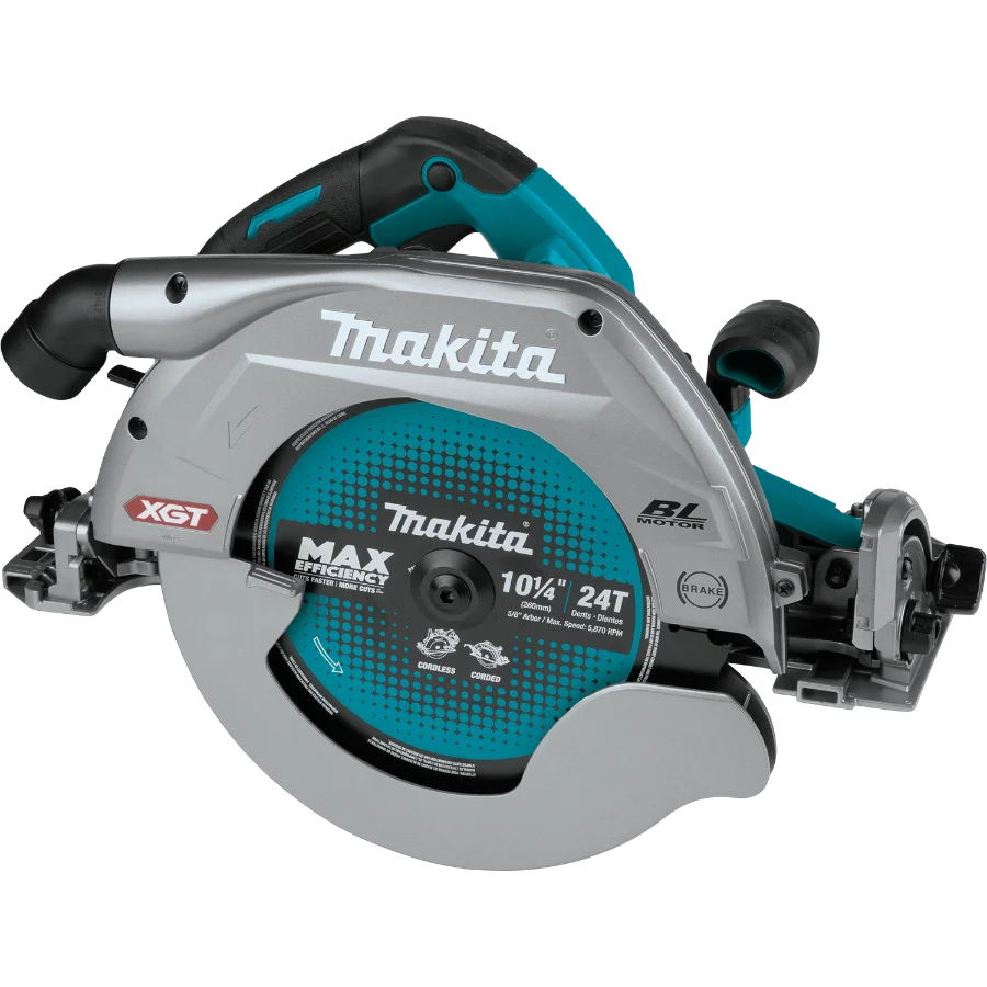 Makita GSH04Z 40V max XGT® Brushless Cordless 10‑1/4" Circular Saw with Guide Rail Compatible Base, AWS® Capable, Tool Only - Chief Miller