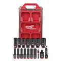 Milwaukee 49-66-6800 3/8 inch SAE 17 piece impact socket set with Packout storage