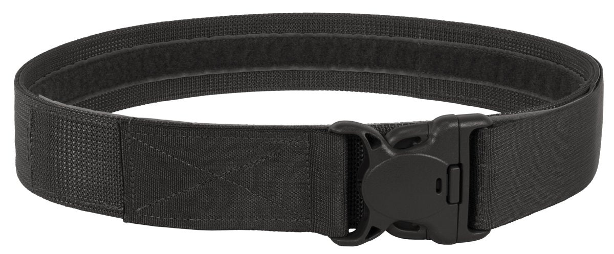 Elite Duty Belt 2 Inch made with double layer nylon webbing, featuring a contoured side-release locking buckle and adjustable fit for tactical use.