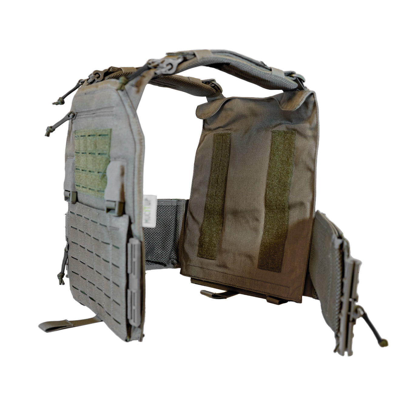 MUCTAC Plate Carrier 10x12 ready for action, highlighting its importance for training, defense, and tactical scenarios.