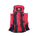 Red backpack with black straps and EVAC Elite Rescue Systems logo on a white background