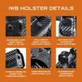 IWB Holster fits: Glock 43X TLR6 - view 11