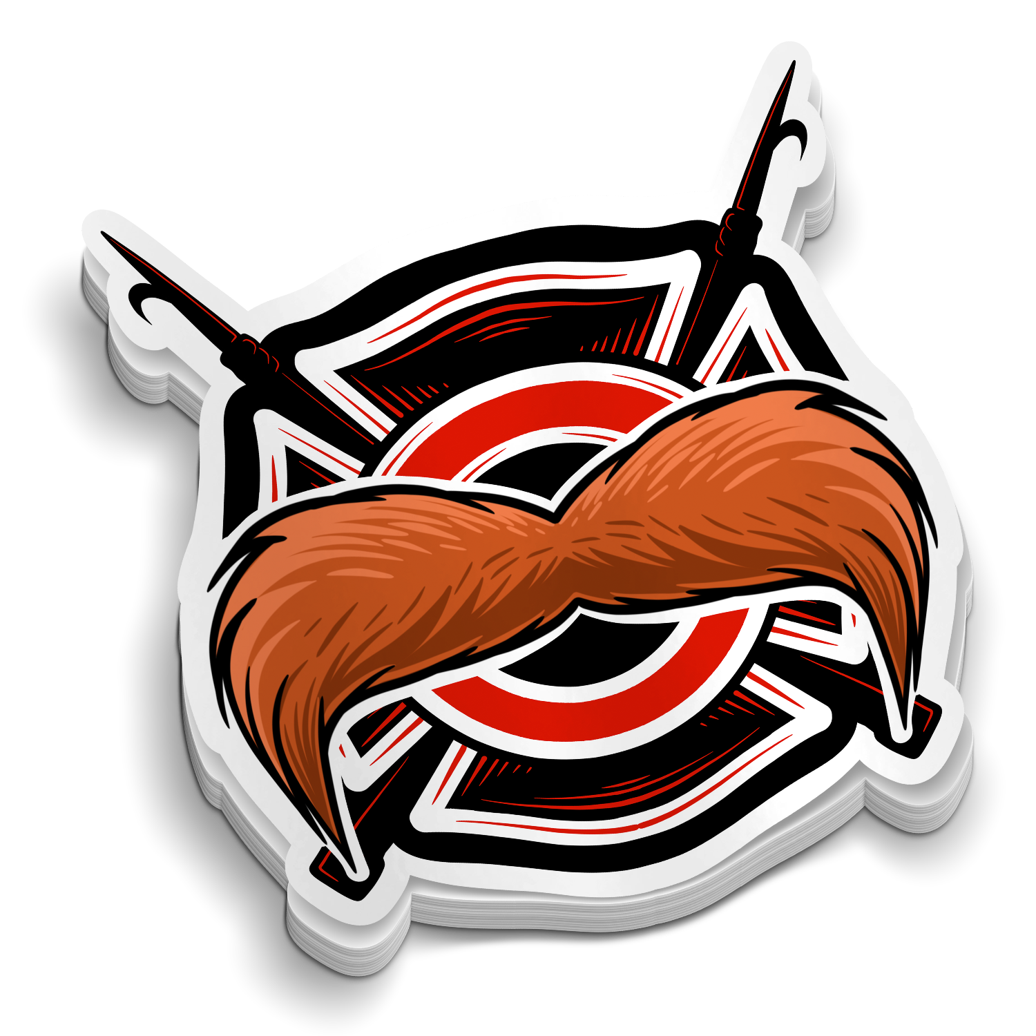 Funny Firefighting Stickers in a vibrant design, ideal for personalizing your helmets and laptops with humor.