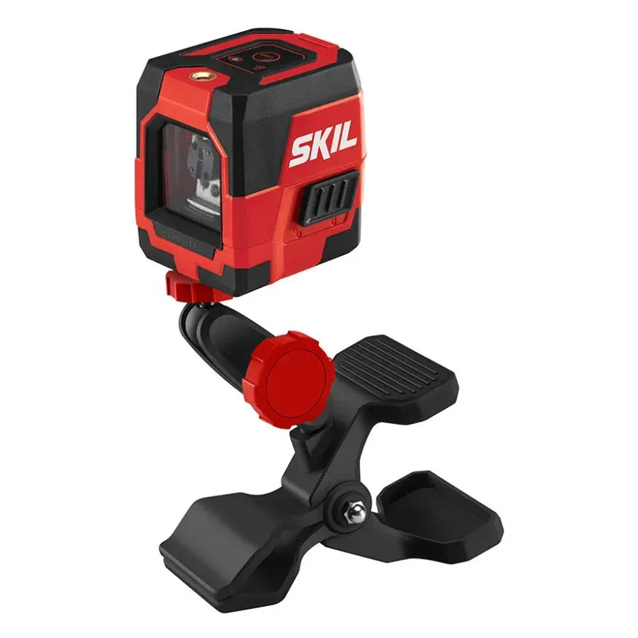 SKIL LL932301 self-leveling red cross line laser with bright red horizontal and vertical lines