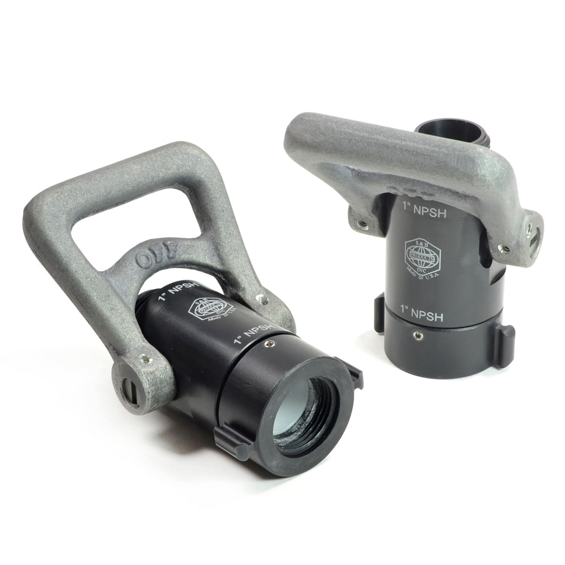 1 inch ball shut off with swivel valve showcasing anodized aluminum design - ideal for high-pressure water management.