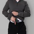 Durable Quarter Zip featuring reactive pockets, enhancing features of concealed carry apparel.