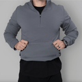 Durable Quarter Zip highlighting its tactical features, ideal for concealed carry apparel.