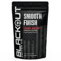 A bag of Smooth Finish Coffee from Blackout Coffee Co, showcasing its smooth, lightly roasted Arabica beans for a perfect start to your day.