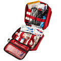 Scherber Vehicle IFAK Emergency Trauma Kit displayed with essential medical supplies including sterile pads and bandages.