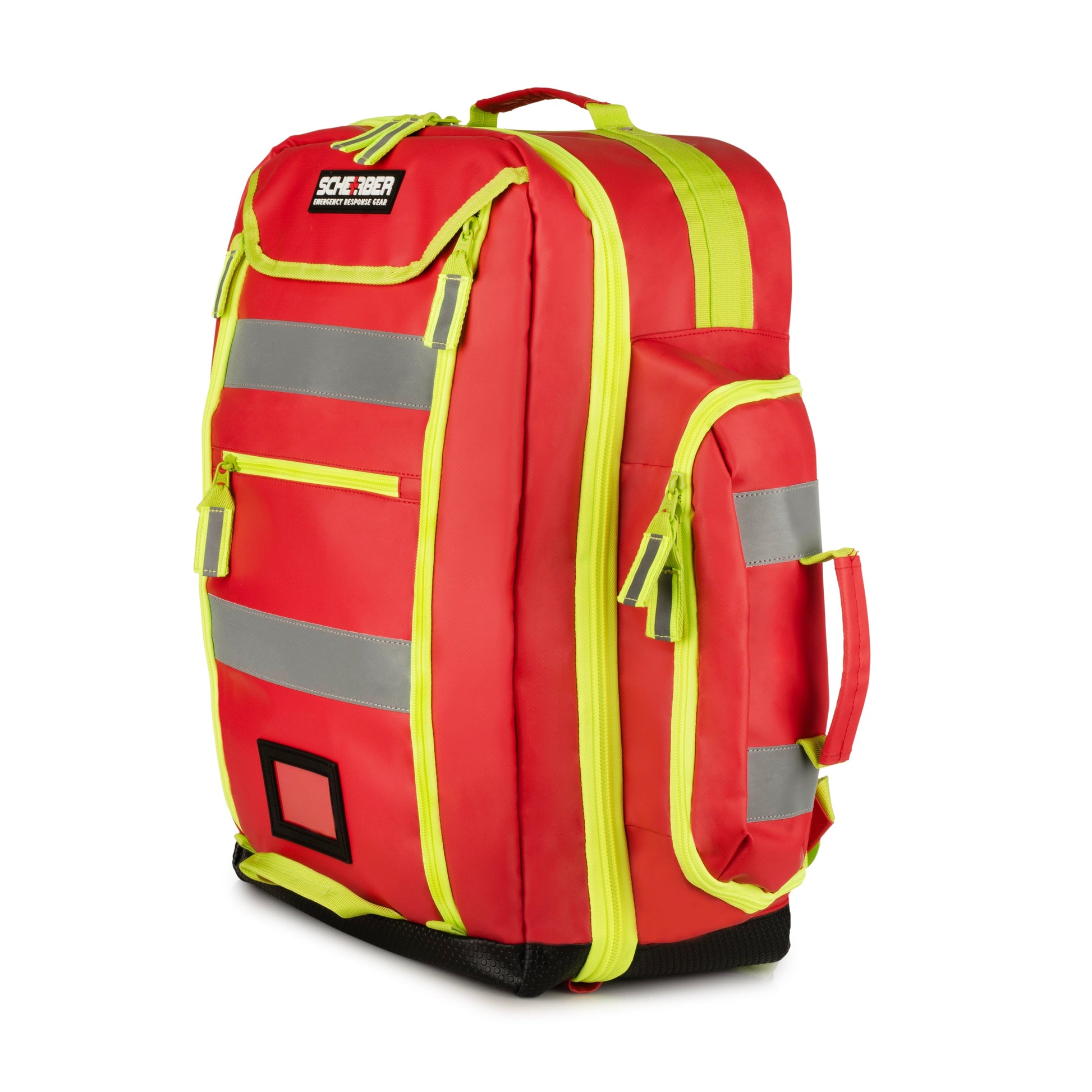 Scherber Ultimate First Responder Trauma O2 Backpack - Fully Stocked, displaying durable water-resistant material and high-quality zippers.
