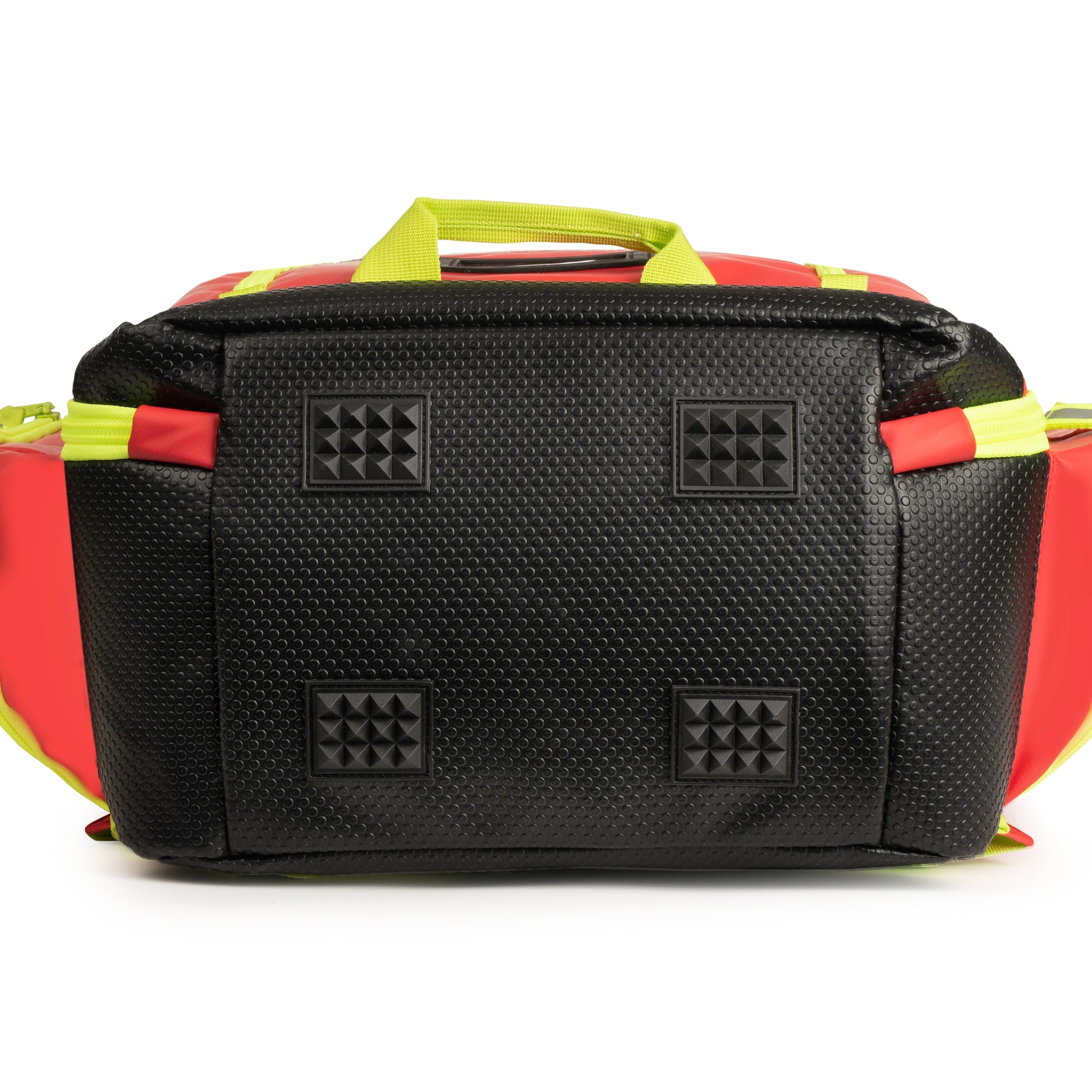 Scherber Ultimate First Responder Trauma O2 Backpack equipped with oxygen tank storage and reflective striping for visibility.